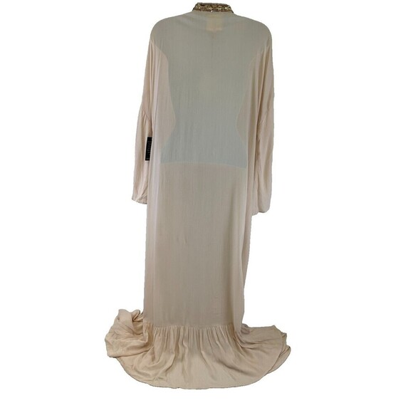 Anthropologie Muche Et Muchette Eve Embellished Kimono Duster Blush Beaded XS/S - Picture 10 of 13